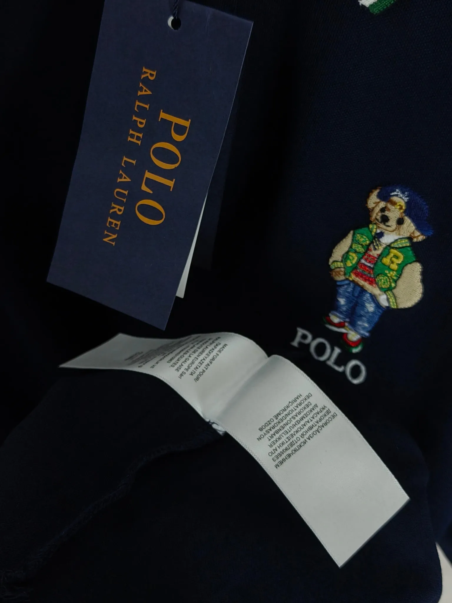 P180 Real shot quality High version Ralph Lauren embroidered polo shirt lapel short sleeves High-end quality Complete with three labels, comfortable and breathable, classic and simple, exquisite and fashionable, details show high-end quality Color: black navy blue Size: M-XXL
